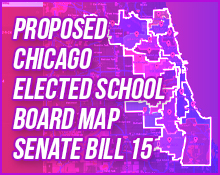 Proposed Chicago Elected School Board Map - Senate Bill 15